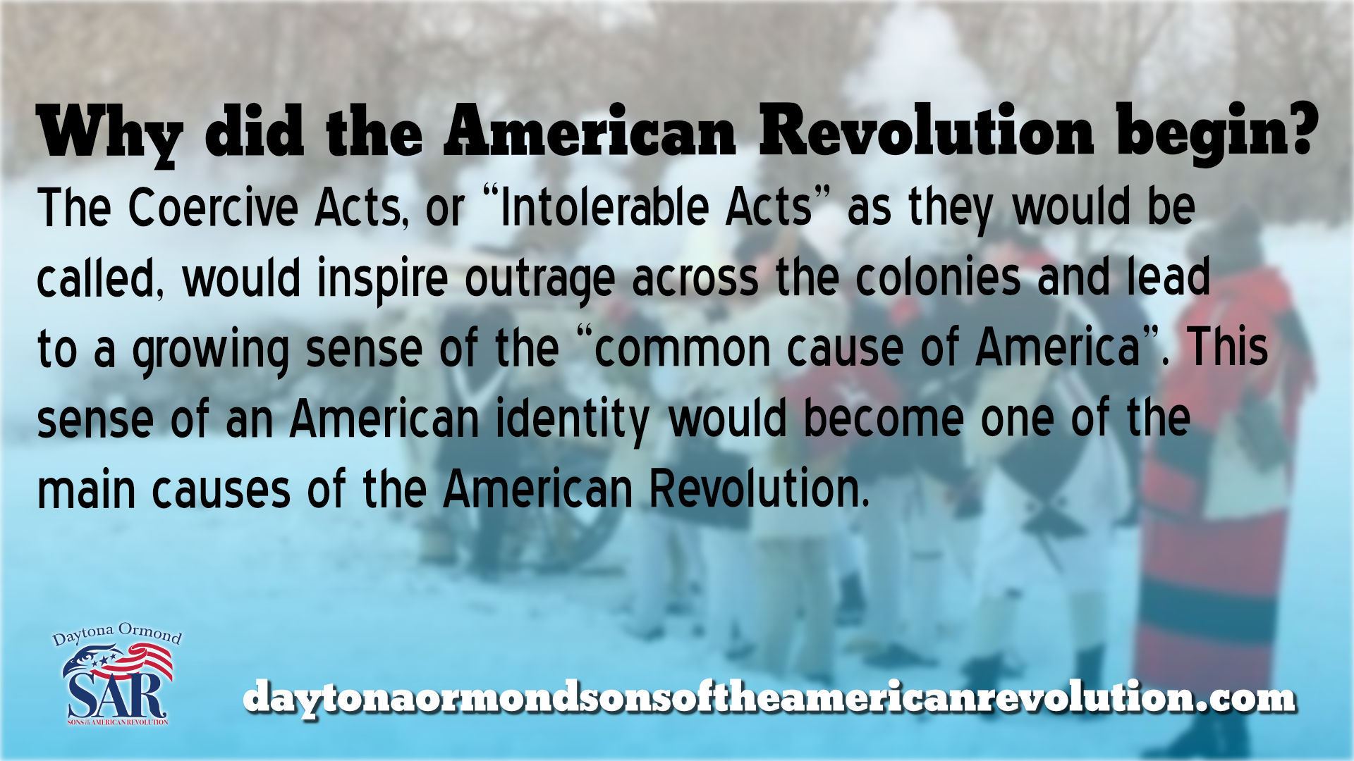 American Revolution War Begins Due A New American Identity