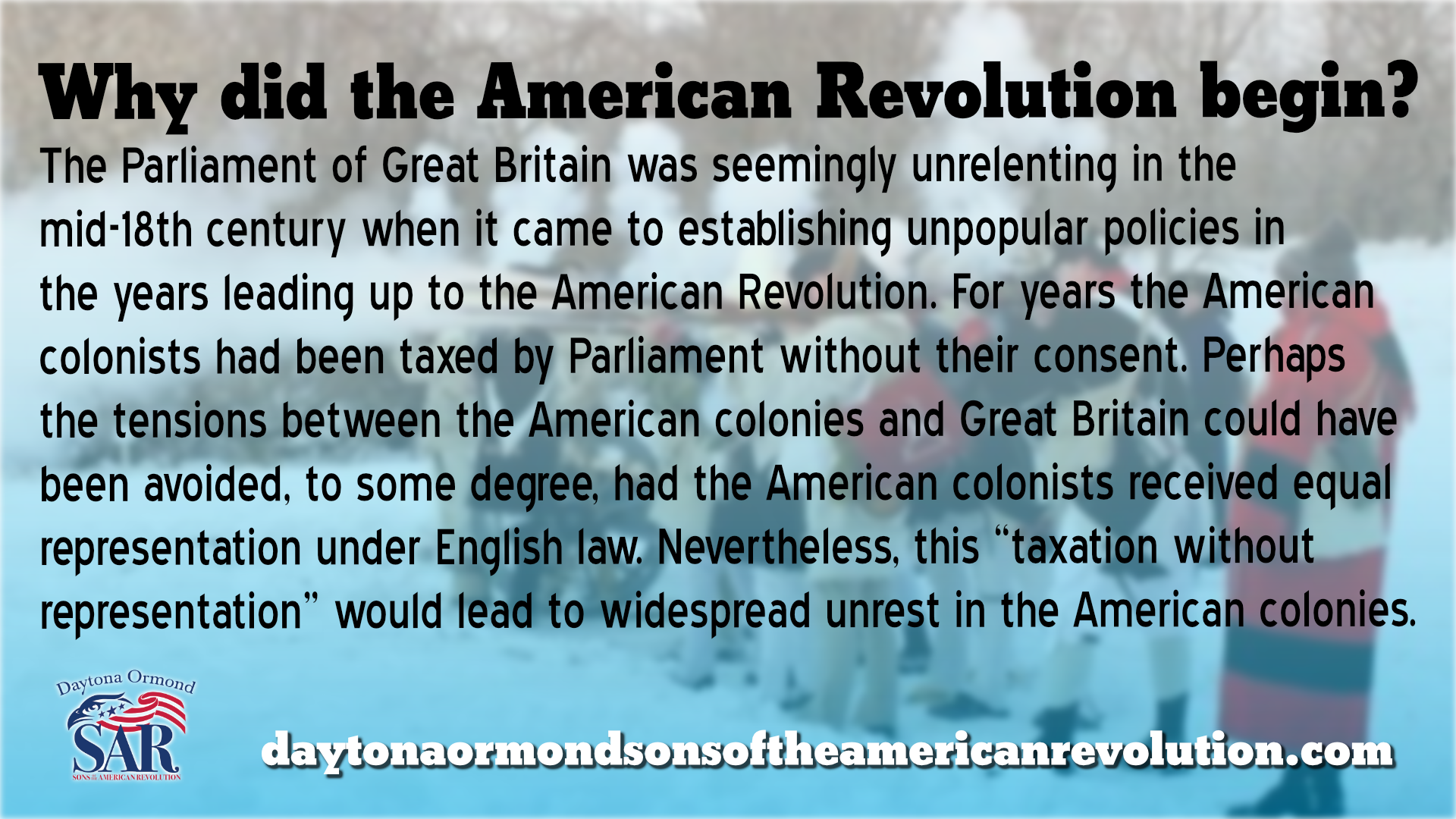 American Revolution War Begins Due To Tax Tensions